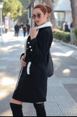 Kışlık Kaşe Kadın Kaban - 6