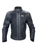 Forte Gt 2002003 Black Panther Hakiki Deri Full Koruma Mevsimlik Motosiklet Montu L Beden Siyah - 2