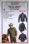 Forte Gt 2002003 Black Panther Hakiki Deri Full Koruma Mevsimlik Motosiklet Montu L Beden Siyah - 4