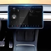 Tesla Model Y Zore Araç Multimedya Temperli Cam Ekran Koruyucu - 5