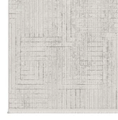Seyran Mısra Koleksiyonu Modern Desenli Halı 5004 Gri - 2