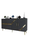 DEMONTE DECOR FUGADD (KB150) KONSOL ANTRASİT-ALTIN - 4