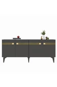 DEMONTE DECOR HAYATDD (KB150) KONSOL ANTRASİT-ALTIN - 3
