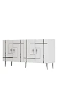 DEMONTE DECOR LİNEDD (KB150) KONSOL BEYAZ-GÜMÜŞ - 7
