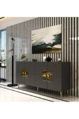 DEMONTE DECOR Nidadd (KB150) Konsol Antrasit-altın - 2