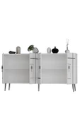 DEMONTE DECOR LİNEDD (KB150) KONSOL BEYAZ-GÜMÜŞ - 6