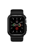 Spigen Apple Watch Serisi (40MM / 41MM) Kılıf, Rugged Armor Pro Black - Acs00546 - 4