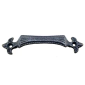 Antika Tarz Dekoratif Pirinç Lale Kapı Kulbu - 27x115 mm, Oksit - 1