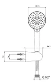 Eca Dalia Mafsallı Duş Seti Banyo Üst Takımı 102117399 - 2