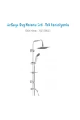 AR Suga Kolonlu Duş Seti Tek Fonksiyonlu 102158025 - 1