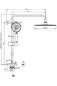Eca Dalia Plus Teleskobik Kolonlu Banyo Tepe Duş Seti Yuvarlak Takım 102158040 - 2