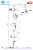 AR Ark 102158036 Banyo Yuvarlak Tepe Duş Seti - 2