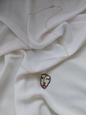 El Yapımı Miyuki Maske Kolye - 1