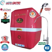 LİGHT GASTRO KIRMIZI BEYAZ MONTAJ DAHİL 8 LİTRE 7 FİLTRE 14 AŞAMA SU ARITMA CİHAZI thumbnail 1
