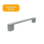 50 Adet Kare Mat Krom Metal Mobilya Kulpu Seti 128mm - 2