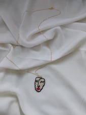 El Yapımı Miyuki Maske Kolye - 2