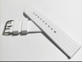 Fado 22  mm Akıllı Pimli  silikon  Baskılı Desenli Beyaz Saat Kordonu Kayışı(78) - 2