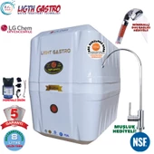LİGHT GASTRO BEYAZ POMPALI 8 LİTRE 5 FİLTRE 10 AŞAMA SU ARITMA CİHAZI thumbnail 1