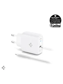 Spigen 45W USB-C Hızlı Şarj Aleti + Örgü Şarj Kablo Samsung PPS 2.0 / Isı Düşürücü GaN Destekli Akım Korumalı Güç - 1