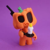 Sevimli Sinirli Balkabağı Figürü 1 Adet Aksesuar Dahil thumbnail 2