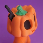 Sevimli Sinirli Balkabağı Figürü 1 Adet Aksesuar Dahil thumbnail 3