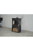 flamestove  MODENA LÜX STYLE 3 CAMLI ODUN HAZNELİ ŞÖMİNE - 6