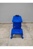 flamestove  FLAME STOVE FS-059M NOSTALJİ SOBA MAVİ  RENKLİ KOMPLE PİK DÖKÜM - 7