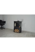 flamestove  MODENA LÜX STYLE 3 CAMLI ODUN HAZNELİ ŞÖMİNE - 5