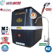 LİGHT GASTRO SİYAH BEYAZ POMPALI 8 LİTRE 5 FİLTRE 10  AŞAMA SU ARITMA CİHAZI thumbnail 1