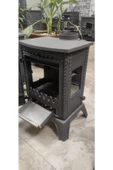 flamestove  Minör Lüx 3 Camlı Şömine Döküm Soba - 7