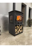 flamestove  FLAME STOVE FS-014ST SİRİUS ULTRA 3 CAMLI ODUNLUKLU ŞÖMİNE - 4