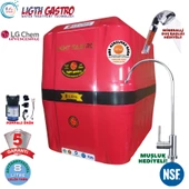 LİGHT GASTRO KIRMIZI SİYAH POMPALI 8 LİTRE 5 FİLTRE 10 AŞAMA SU ARITMA CİHAZI thumbnail 1