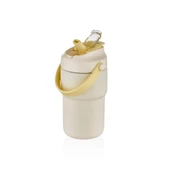 Shotay Askılı Mug Çelik Bardak 450Ml Krem - 3