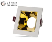 NOAS YL60 3114 Ural Beyaz Gold Kare Spot Kasası - 1