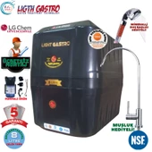 LİGHT GASTRO SİYAH POMPALI MONTAJ DAHİL 8 LİTRE 5 FİLTRE 10 AŞAMA SU ARITMA CİHAZI thumbnail 1