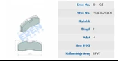 BPW DISK BALATA EN Y.M KÜÇÜK 29405 - 1