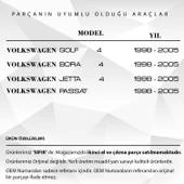 VW Golf,Bora,Jetta,Passat için Cam Düğmesi Çerçeve Kapağı - Bej - 2