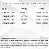VW Golf, Bora, Jetta, Passat için Cam Düğmesi Çerçeve Kapağı- Siyah - 10