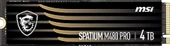 MSI SSD SPATIUM M480 PRO PCIE 4.0 NVME M.2 4TB - 1