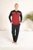 Estiva 23407 Erkek Kışlık Yuvarlak Yaka Penye Pijama Takımı - 6