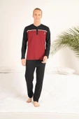 Estiva 23407 Erkek Kışlık Yuvarlak Yaka Penye Pijama Takımı - 2