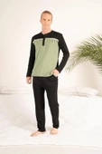 Estiva 23407 Erkek Kışlık Yuvarlak Yaka Penye Pijama Takımı - 12
