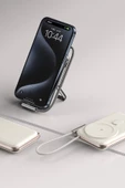 URR Dahili Type-C Kablolu Dijital Göstergeli 10.000 mAh Kablosuz Şarj Magsafe Powerbank - 8