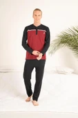 Estiva 23407 Erkek Kışlık Yuvarlak Yaka Penye Pijama Takımı - 3