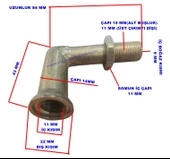 ENDER Çay Kazanı Demlik Musluk Bağlantı L Dirsek - 2