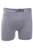 Ören Stil 44-8032 Gri 3'lü Paket Erkek Pamuklu Likralı Boxer - 4