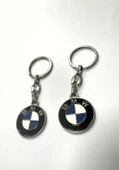 BMW Logolu Metal Otomobil Anahtarlığı 2 ADET - 2