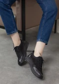 Venüs Bubi Hakiki Deri Ortopedik Kadın Casual Ayakkabı - 3