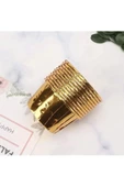 YASİMA Gold AltınSarı Parlak Metalize 12'li Fırına Girebilen Muffin Cupcake Kek Kalıbı Kabı Kapsülü - 4