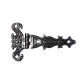 Dekoratif, Sac Tek Kuyruklu Menteşe - 40x68 mm, Küçük, Eskitme, 1 Adet - 1